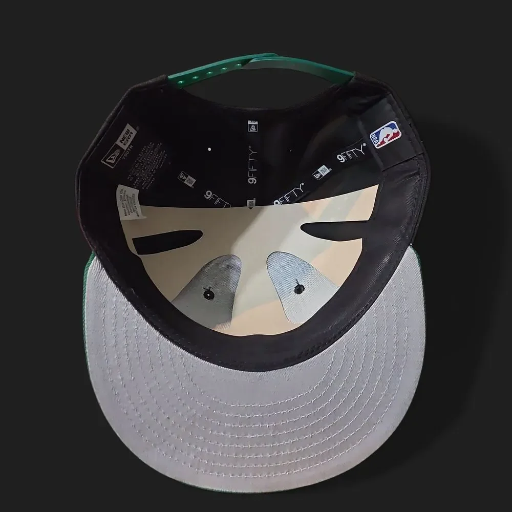 New Era Black and Green YOUTH Hat